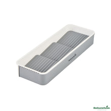 Wholesale Restaurantware Professional Gray and White Plastic 3-Tier Spice Drawer Organizer - 15.6" X 5.5" X 2.2"- Bulk