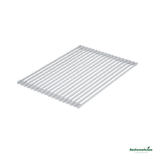 Wholesale Restaurantware Professional Gray Steel over-Sink Roll-up Drying Rack - Non-Slip - 17" X 12" X 0.3"- Bulk