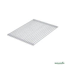 Wholesale Restaurantware Professional Gray Steel over-Sink Roll-up Drying Rack - Non-Slip - 17" X 12" X 0.3"- Bulk
