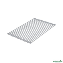 Wholesale Restaurantware Professional Gray Steel over-Sink Roll-up Drying Rack - Non-Slip - 20.5" X 13" X 0.3"- Bulk