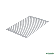 Wholesale Restaurantware Professional Gray Steel over-Sink Roll-up Drying Rack - Non-Slip - 20.5" X 13" X 0.3"- Bulk