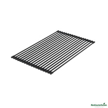 Wholesale Restaurantware Professional Black Steel over-Sink Roll-up Drying Rack - Non-Slip - 20.5" X 13" X 0.3"- Bulk