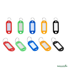Wholesale Restaurantware Assorted Plastic Multi-Purpose Key Tags - 2" X 0.9" X 0.1"- Bulk