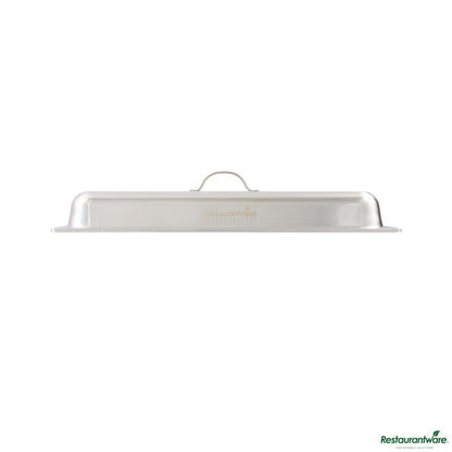 Wholesale Restaurantware Full Size Stainless Steel Chafer Cover - with Handle - 21.1" X 12.9" X 3"- Bulk