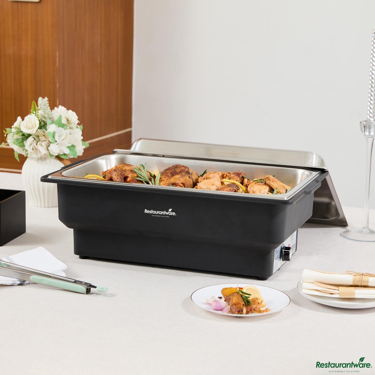 Wholesale Restaurantware 14 Qt Full Size Electric Water Pan / Warmer - 25.4" X 13.8" X 14.6"- Bulk