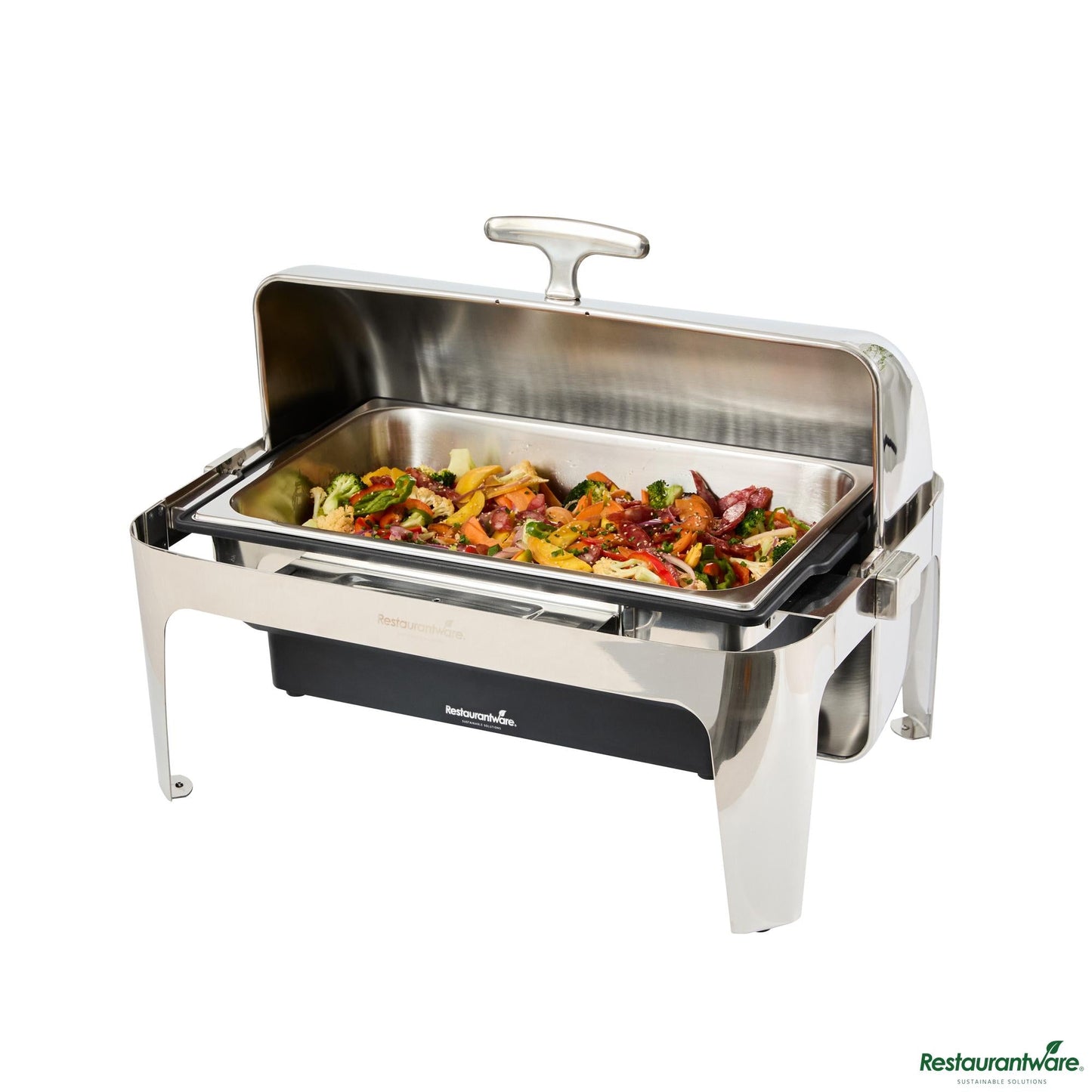Wholesale Restaurantware 14 Qt Full Size Electric Chafer - Stainless Steel Roll Top Cover - 13.8" X 14.6" X 10"- Bulk