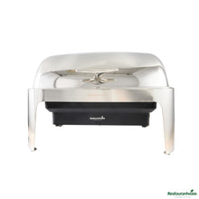 Wholesale Restaurantware 9 Qt Full Size Electric Chafer - Stainless Steel Roll Top Cover - 13.8" X 14.6" X 10"- Bulk