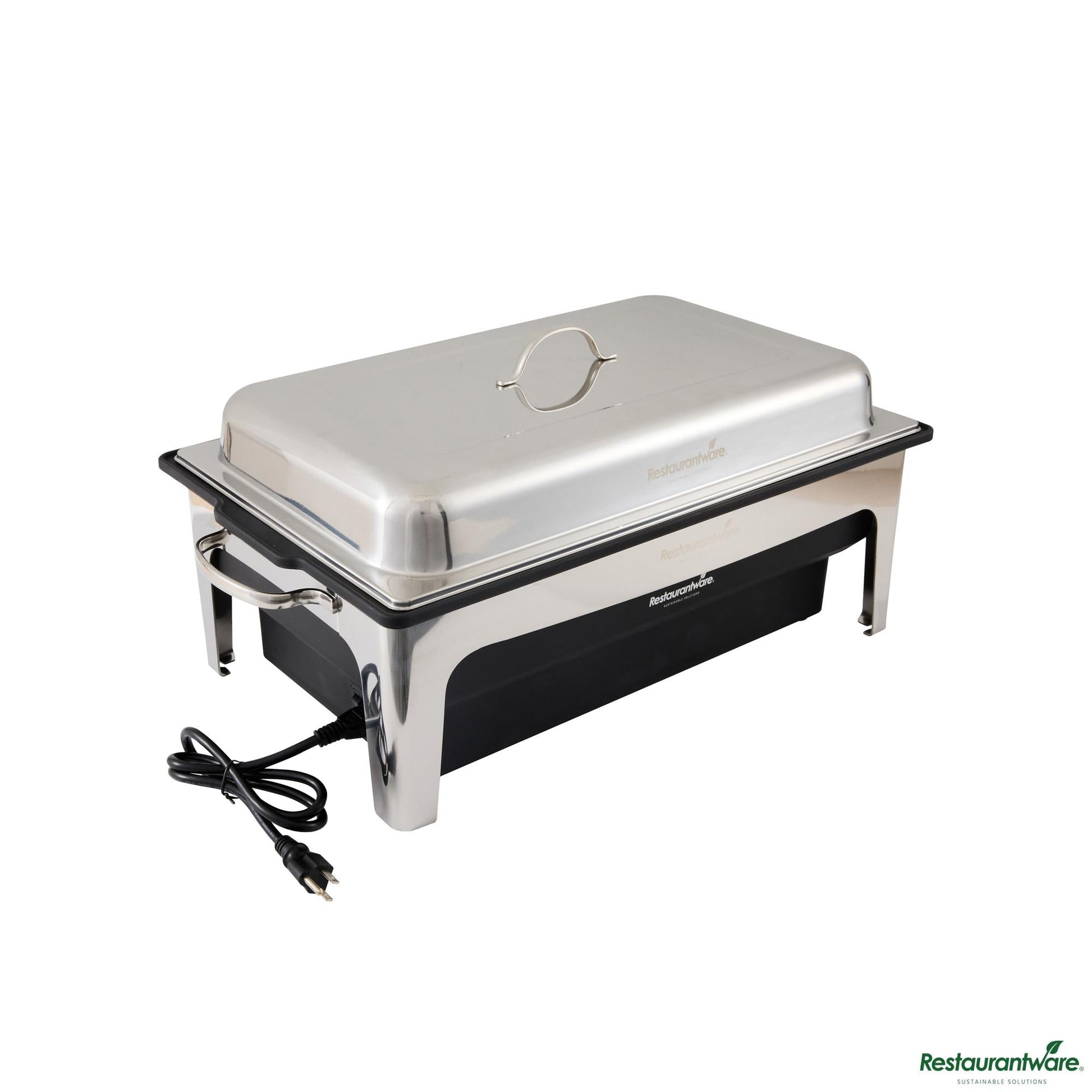 Wholesale Restaurantware 9 Qt Full Size Electric Chafer - Stainless Steel Chafer Cover - 20.5" X 17.7" X 11"- Bulk