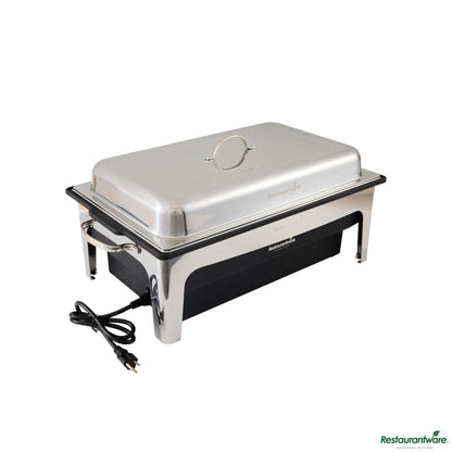 Wholesale Restaurantware 9 Qt Full Size Electric Chafer - Stainless Steel Chafer Cover - 20.5" X 17.7" X 11"- Bulk