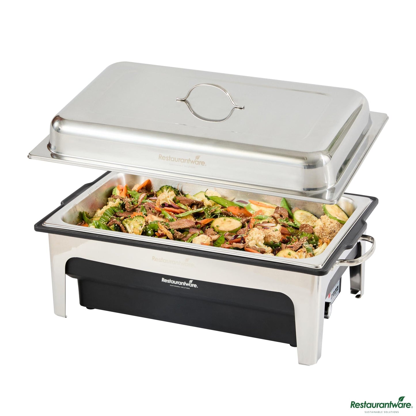 Wholesale Restaurantware 9 Qt Full Size Electric Chafer - Stainless Steel Chafer Cover - 20.5" X 17.7" X 11"- Bulk