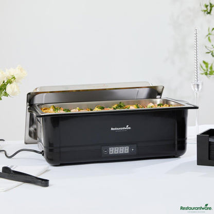 Wholesale Restaurantware 14 Qt Full Size Electric Chafer - Food Pan - 13.8" X 14.6" X 10"- Bulk