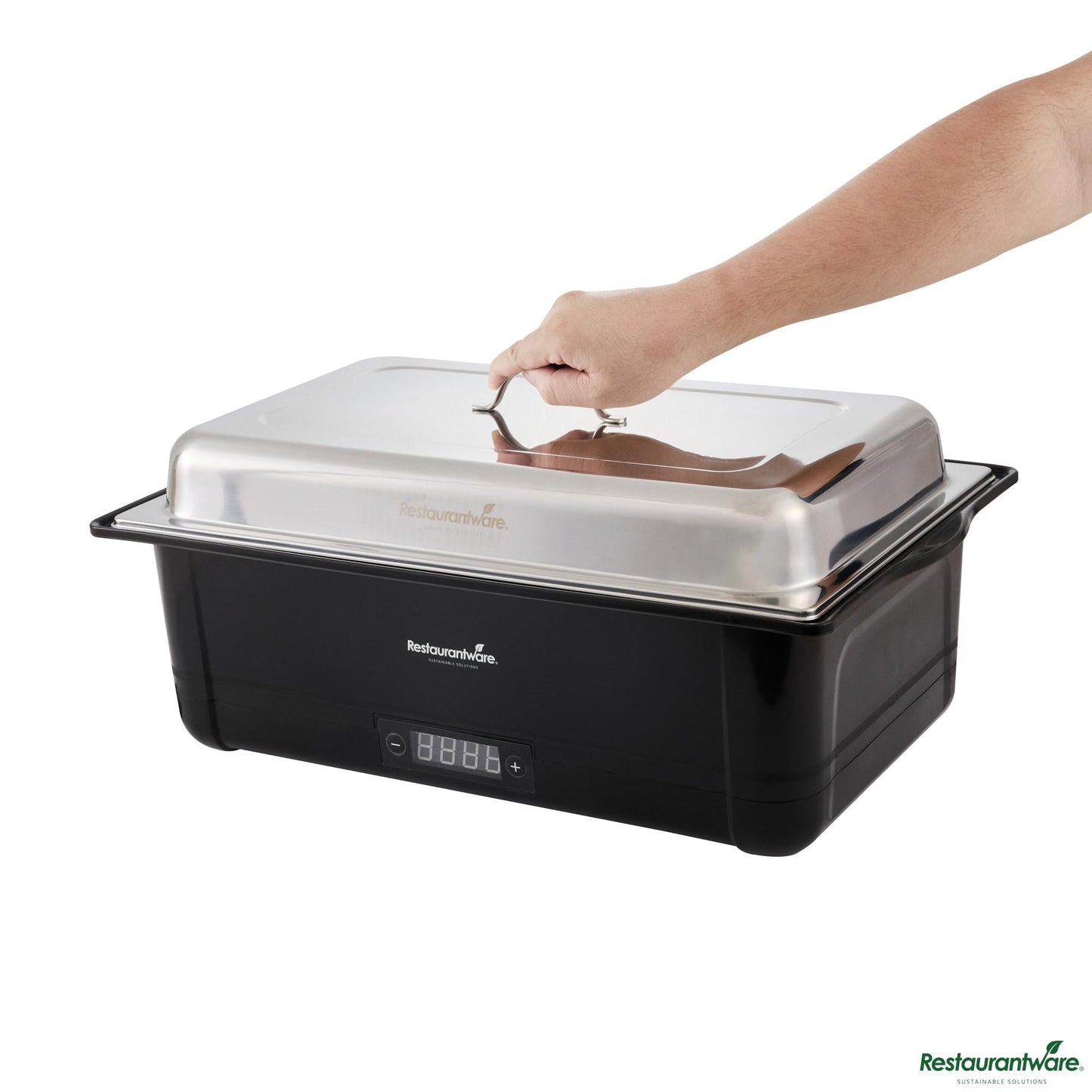 Wholesale Restaurantware 14 Qt Full Size Electric Chafer - Food Pan - 13.8" X 14.6" X 10"- Bulk