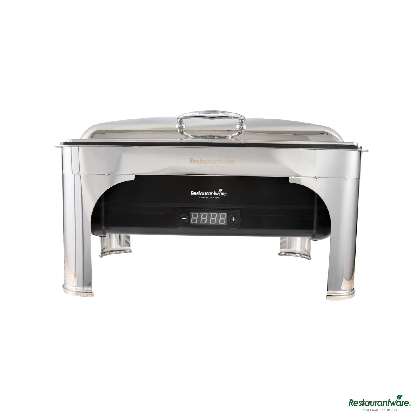 Wholesale Restaurantware 14 Qt Full Size Electric Chafer - Hinged Lid, Food Pan, Stand - 22.8" X 20.5" X 16.1"- Bulk