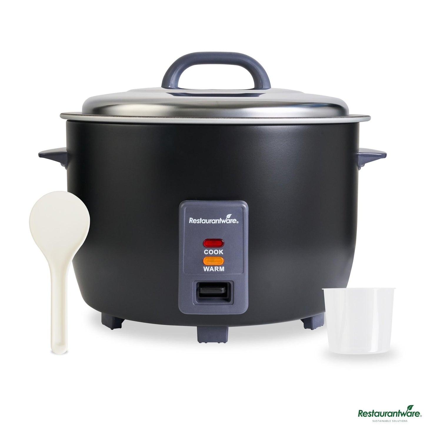 Wholesale Restaurantware 60 Cup (30 Cup Raw) Steel Electric Rice Cooker/warmer - Removable Lid - 17.3" X 16.9" X 12.6"- Bulk