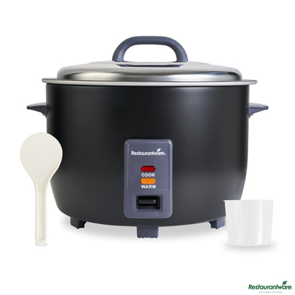 Wholesale Restaurantware 60 Cup (30 Cup Raw) Steel Electric Rice Cooker/warmer - Removable Lid - 17.3" X 16.9" X 12.6"- Bulk