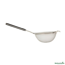 Wholesale Restaurantware Round Stainless Steel Extra Fine Mesh Strainer - with Silicone Handle - 14.5x7.1x3"- Bulk