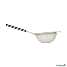Wholesale Restaurantware Round Stainless Steel Extra Fine Mesh Strainer - with Silicone Handle - 15.2x7.9x3.2"- Bulk