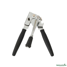 Wholesale Restaurantware Black Stainless Steel Handheld Crank Can Opener - Magnetic Lid Lifter - 8.9" X 2.3" X 3.5"- Bulk