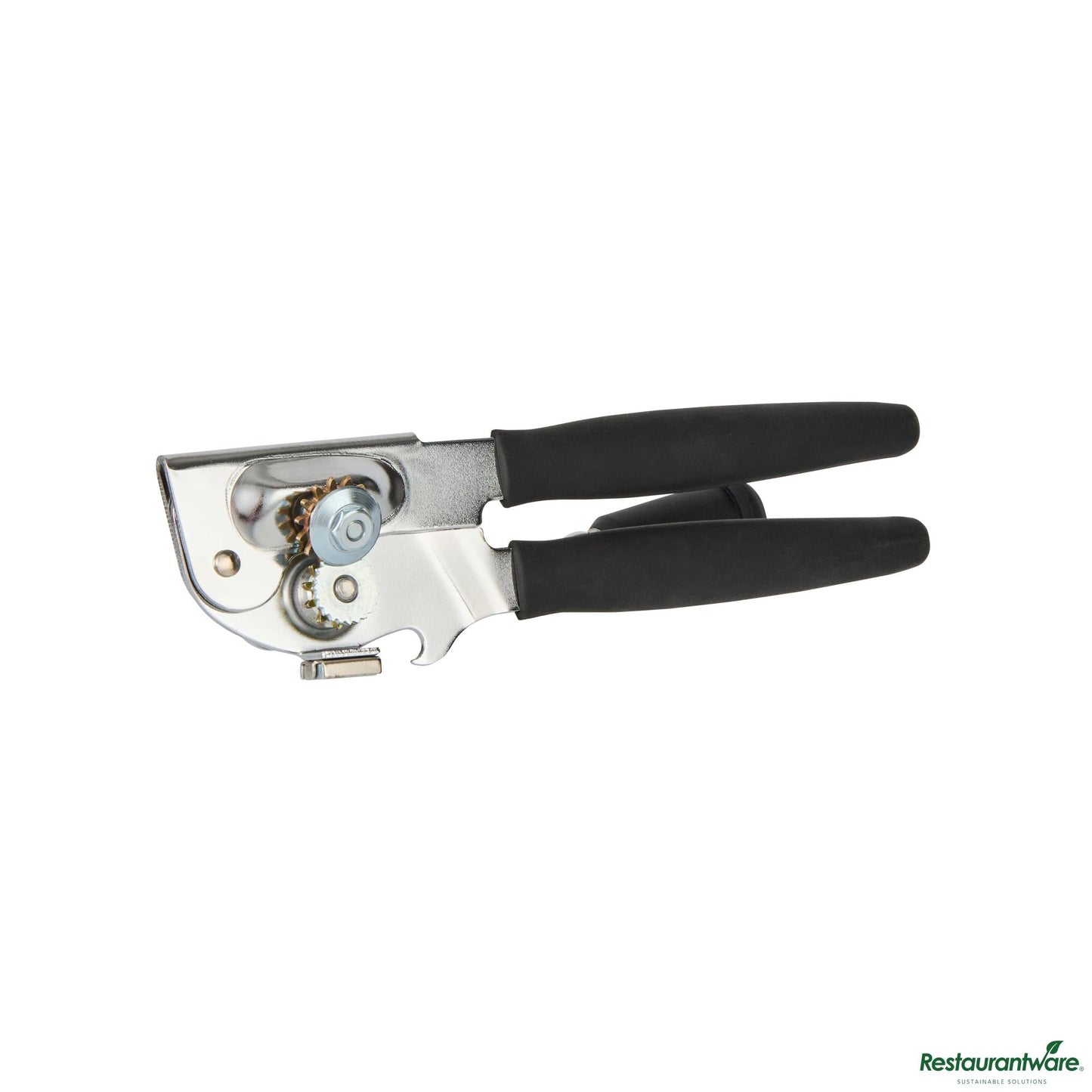 Wholesale Restaurantware Black Stainless Steel Handheld Crank Can Opener - Magnetic Lid Lifter - 8.9" X 2.3" X 3.5"- Bulk