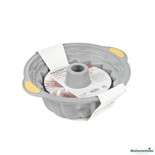 Wholesale Restaurantware Gray Silicone Kugelhopf / Fluted Bundt Cake Pan - 11.2" X 10.2" X 3.9"- Bulk