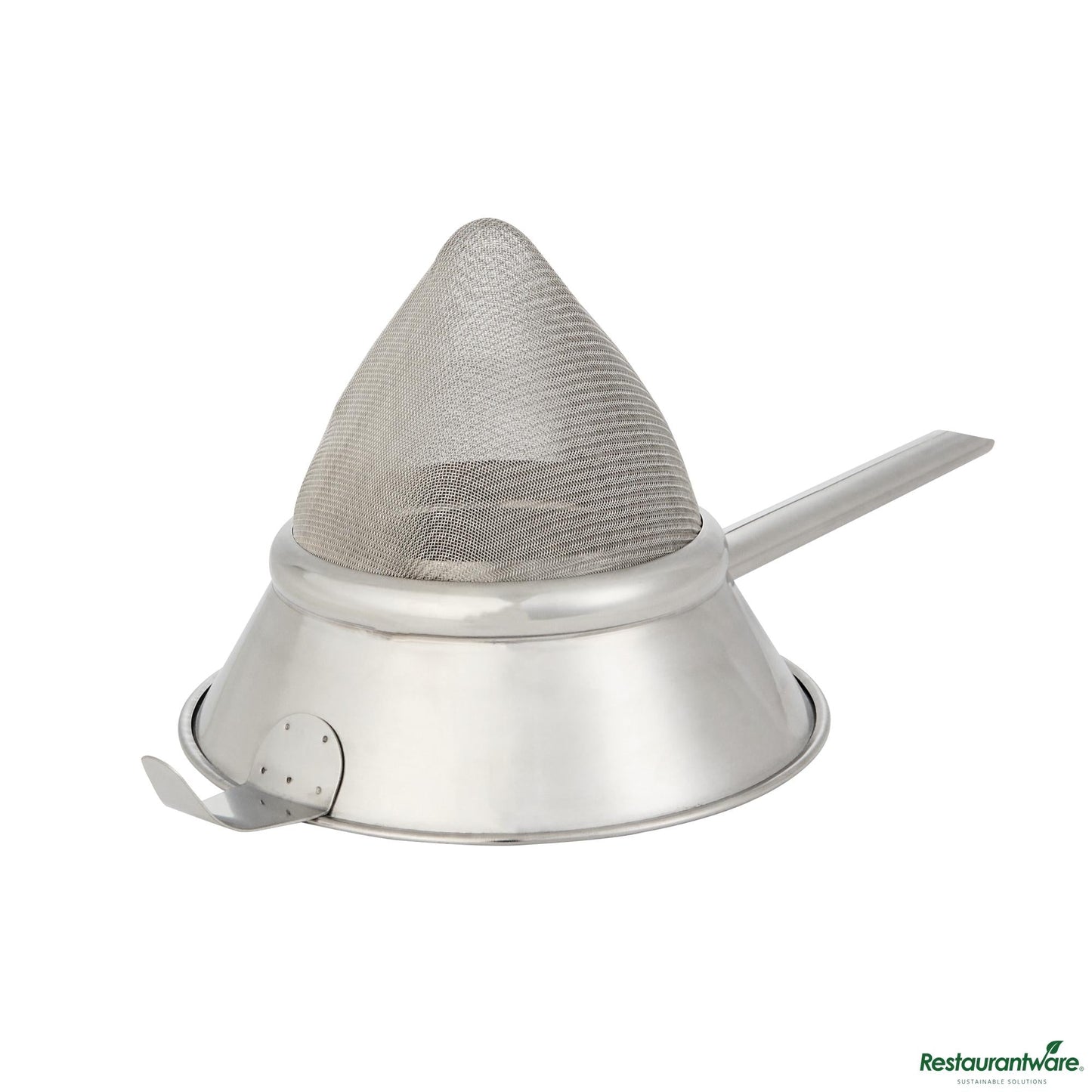 Wholesale Restaurantware Stainless Steel Bouillon / Chinois Strainer - Extra Fine Mesh - 18.1x8.1x6.3"- Bulk