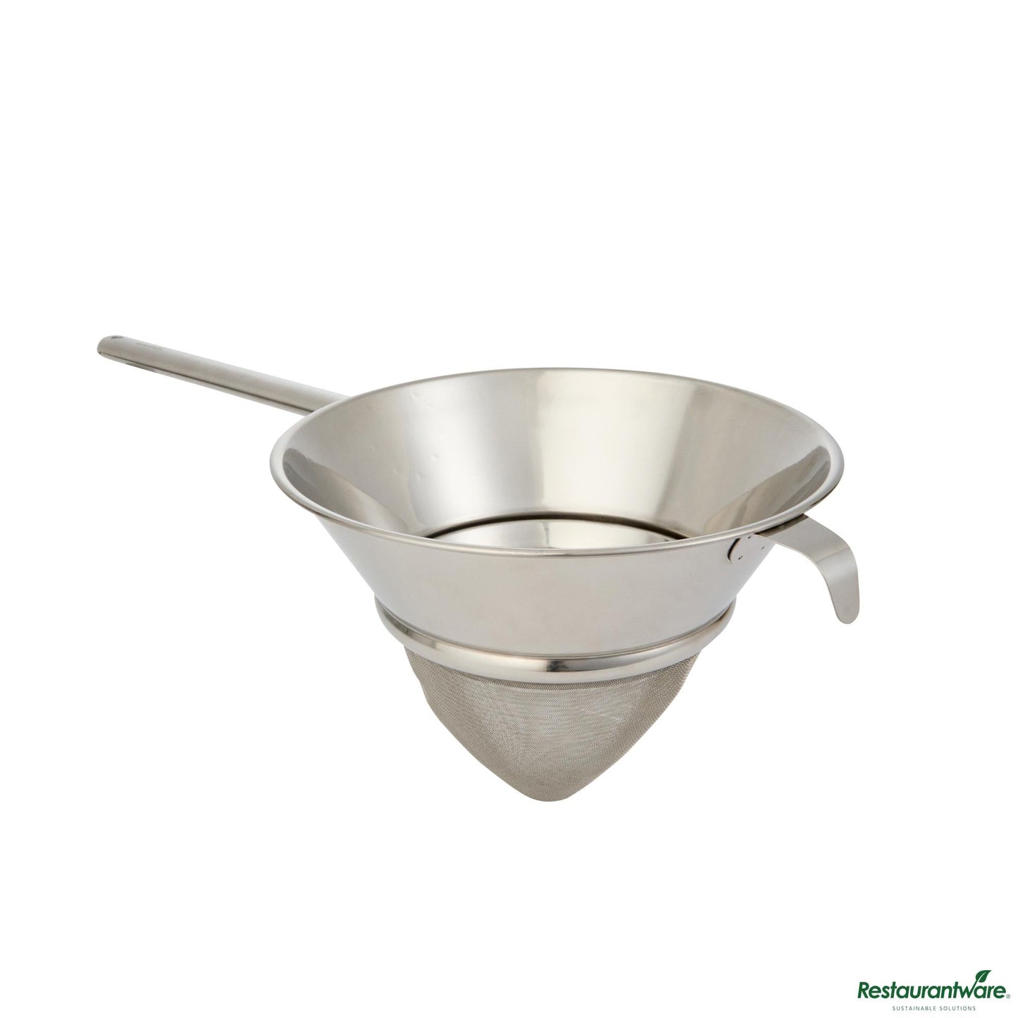 Wholesale Restaurantware Stainless Steel Bouillon / Chinois Strainer - Extra Fine Mesh - 22.8x10.2x7.5"- Bulk