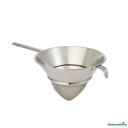 Wholesale Restaurantware Stainless Steel Bouillon / Chinois Strainer - Extra Fine Mesh - 22.8x10.2x7.5"- Bulk
