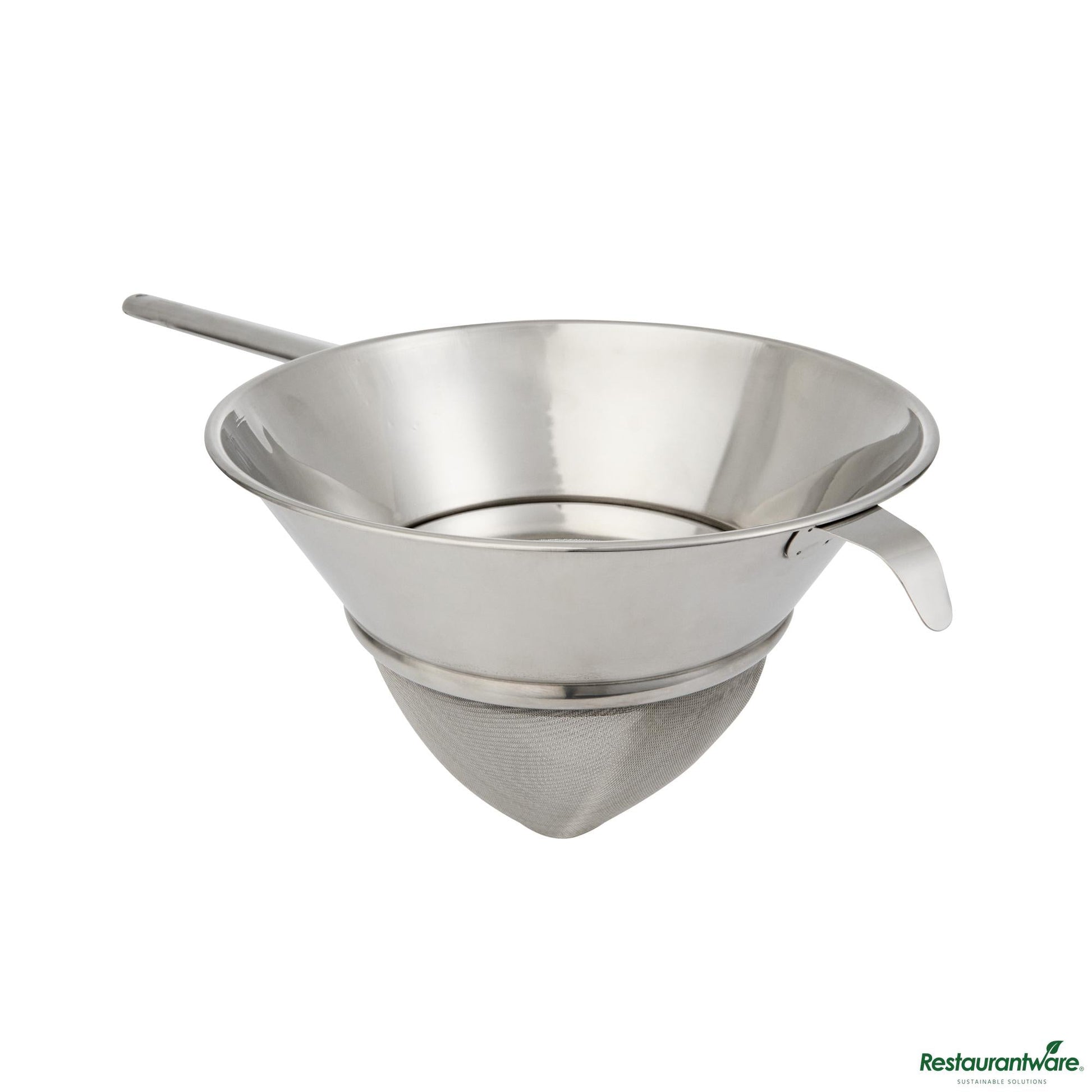 Wholesale Restaurantware Stainless Steel Bouillon / Chinois Strainer - Extra Fine Mesh - 24.4x11.8x7.7"- Bulk