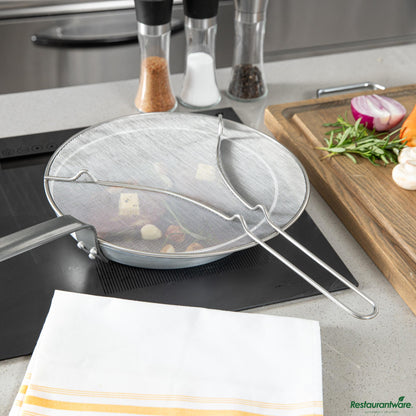 Wholesale Restaurantware Stainless Steel Splatter Screen - with Resting Feet - 18.7" X 13" X 1"- Bulk