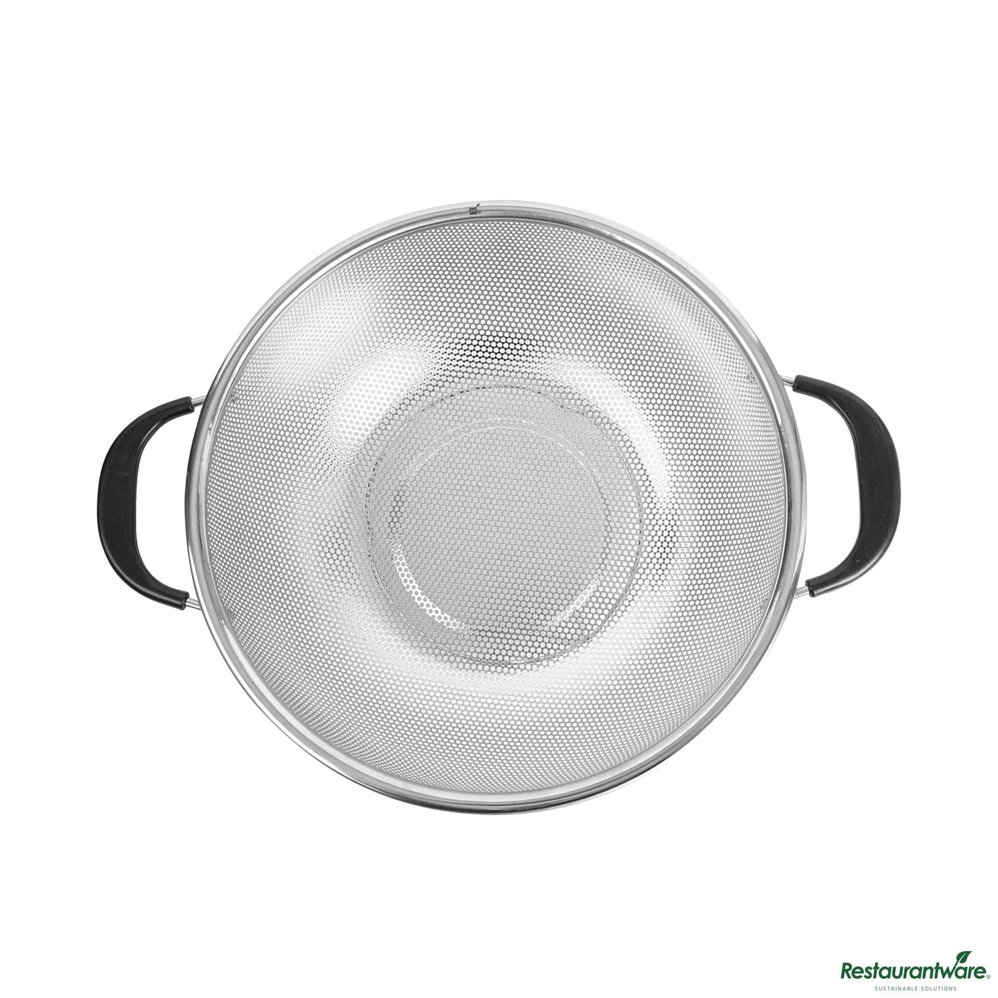Wholesale Restaurantware 5 Qt Stainless Steel Mesh Colander - with Handles - 14.5" X 11.2" X 4.3"- Bulk
