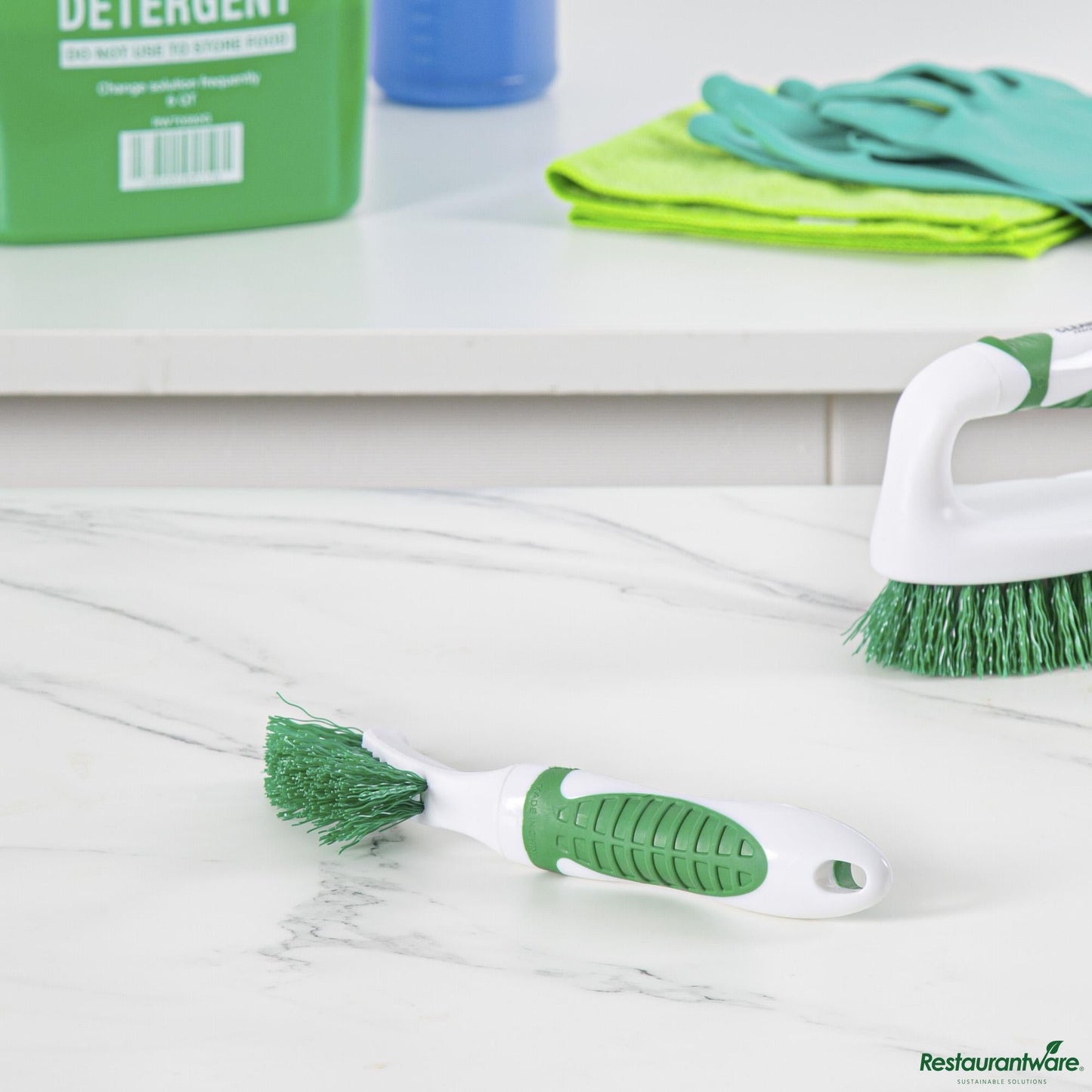 Wholesale Restaurantware Green and White Tile/grout Brush - 9" X 1" X 1.4"- Bulk