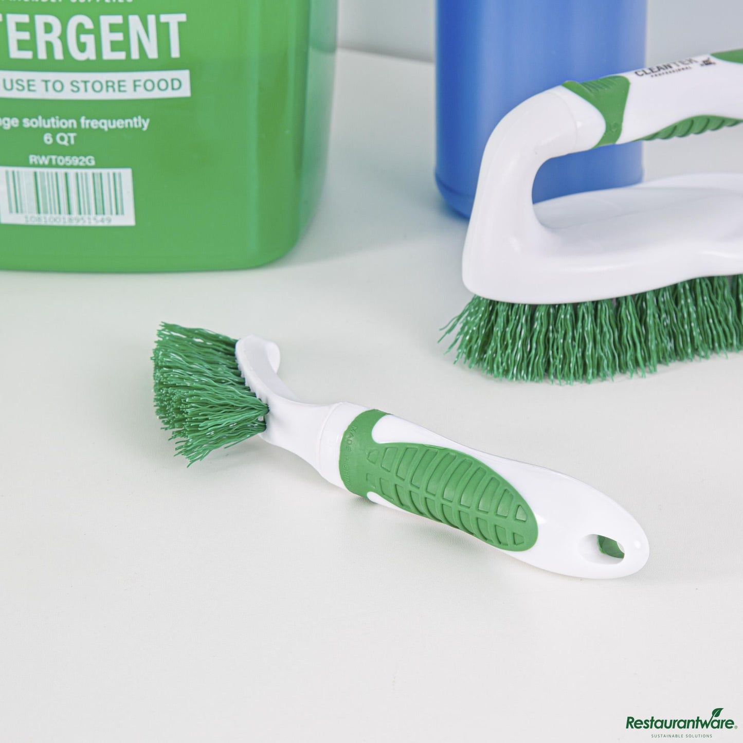 Wholesale Restaurantware Green and White Tile/grout Brush - 9" X 1" X 1.4"- Bulk