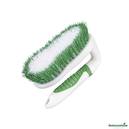 Wholesale Restaurantware Green and White All-Purpose Scrub Brush - Iron Style, Heavy-Duty - 5.9" X 2.9" X 3.9"- Bulk
