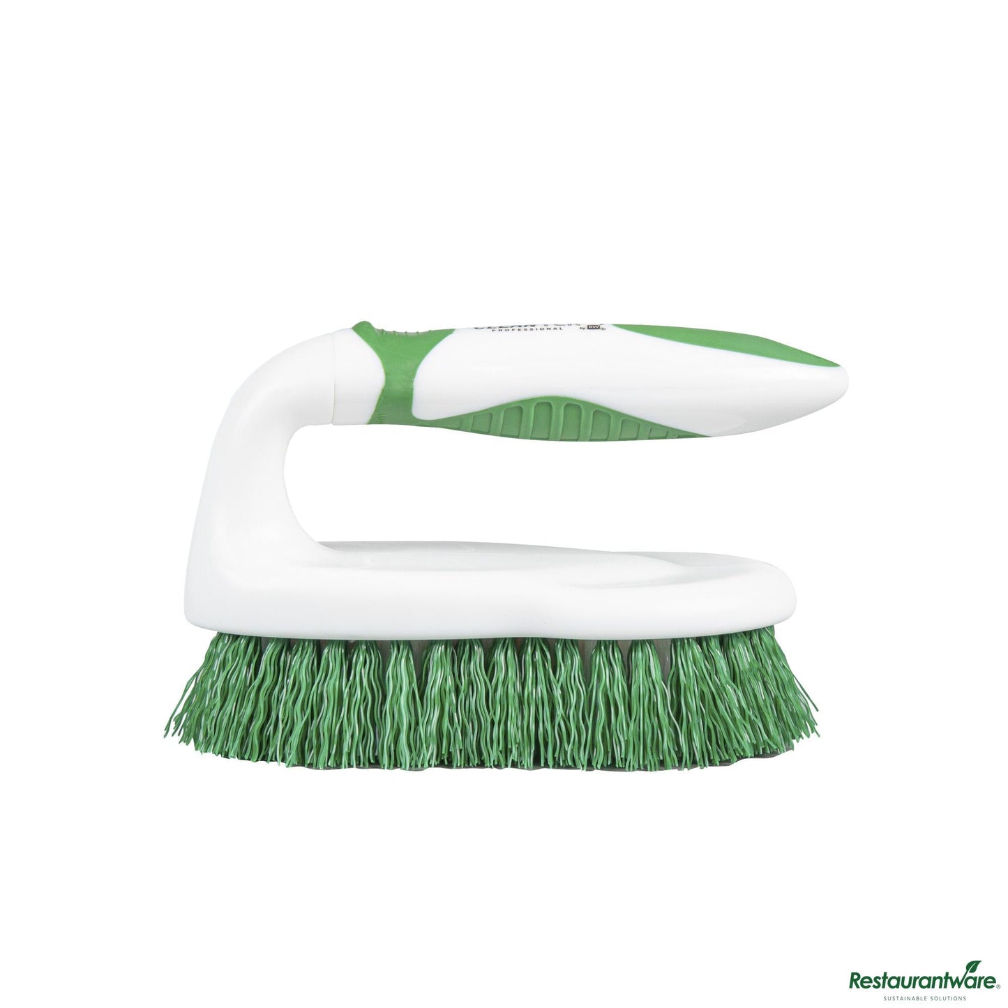 Wholesale Restaurantware Green and White All-Purpose Scrub Brush - Iron Style, Heavy-Duty - 5.9" X 2.9" X 3.9"- Bulk