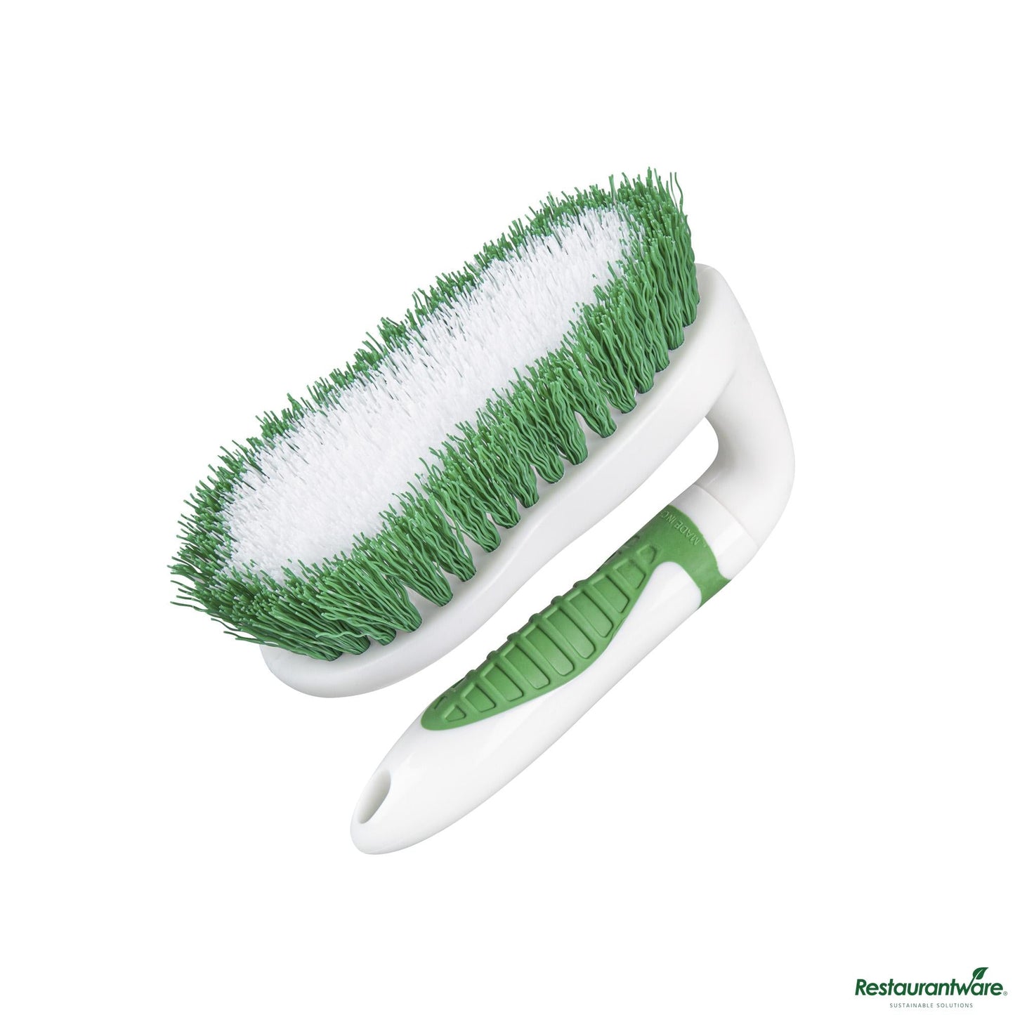Wholesale Restaurantware Green and White All-Purpose Scrub Brush - Iron Style, Heavy-Duty - 5.9" X 2.9" X 3.9"- Bulk