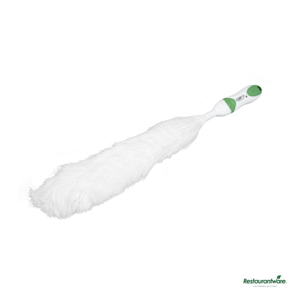 Wholesale Restaurantware Green and White Polypropylene Duster - Washable - 22" X 2.4" X 2.4"- Bulk