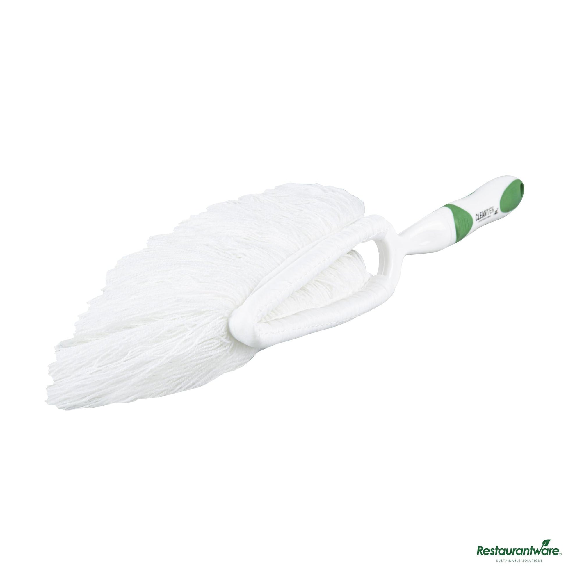 Wholesale Restaurantware Green and White Multipurpose Cotton Duster - Washable - 13.8" X 2.2" X 2.6"- Bulk