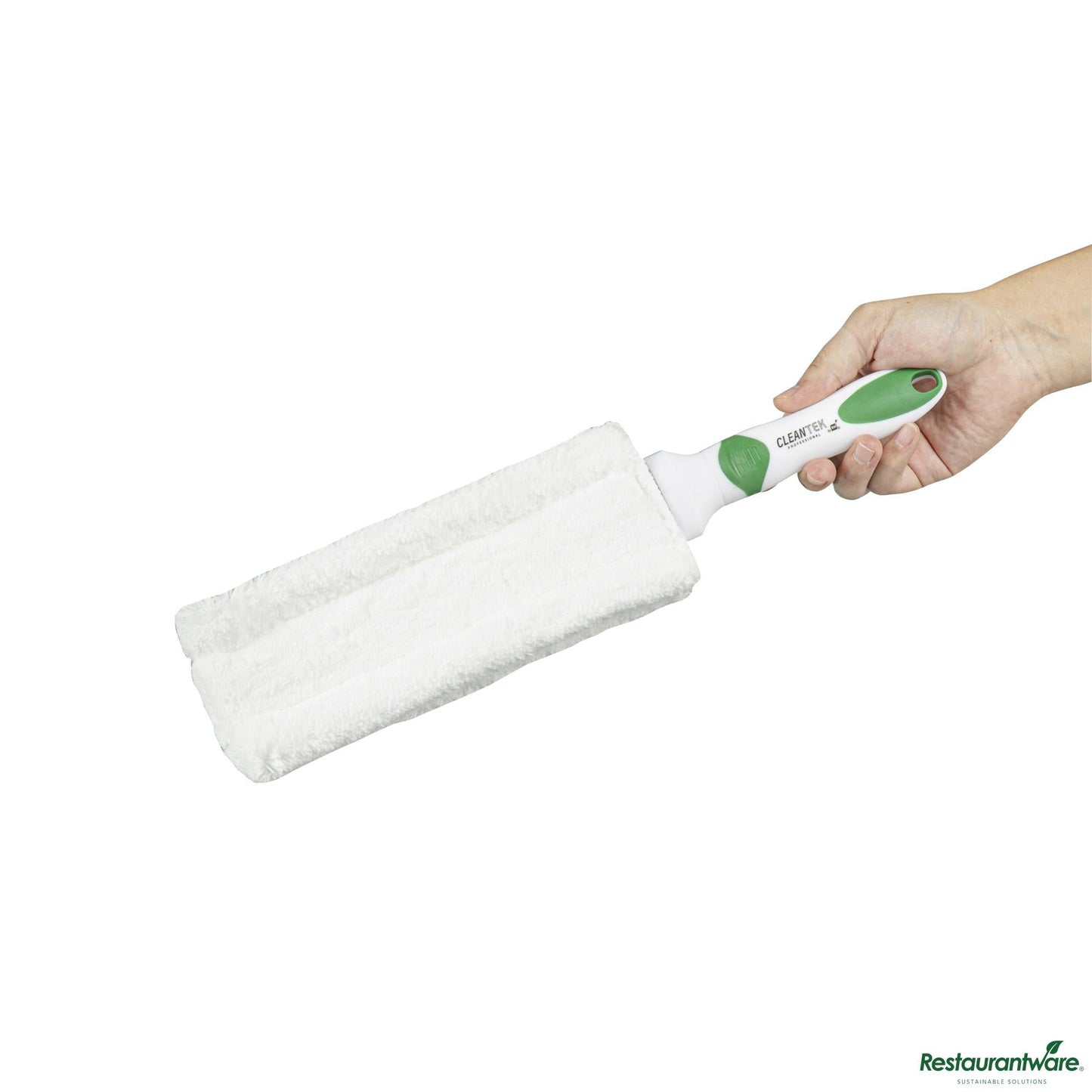 Wholesale Restaurantware Green and White Flat Cotton Duster - Washable - 14.8" X 3.5" X 1.1"- Bulk