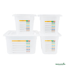 Wholesale Restaurantware 4-Piece Translucent Polypropylene Food Pan Set - 6" Deep - 16.3" X 14" X 7.9"- Bulk