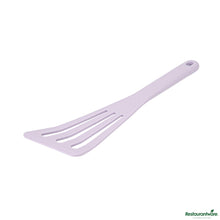 Wholesale Restaurantware Purple Silicone High Temperature Slotted Turner / Spatula - 12.3" X 3.5" X 0.5"- Bulk