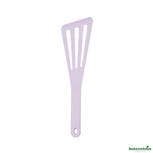 Wholesale Restaurantware Purple Silicone High Temperature Slotted Turner / Spatula - 12.3" X 3.5" X 0.5"- Bulk