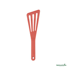 Wholesale Restaurantware Red Silicone High Temperature Slotted Turner / Spatula - 12.3" X 3.5" X 0.5"- Bulk
