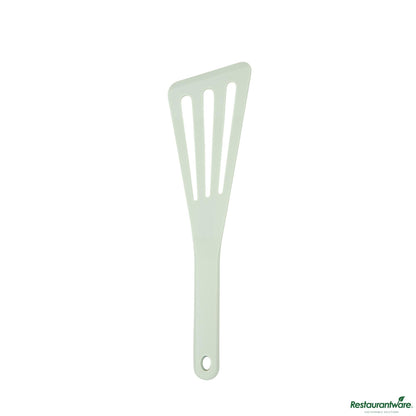 Wholesale Restaurantware Teal Silicone High Temperature Slotted Turner / Spatula - 12.3" X 3.5" X 0.5"- Bulk