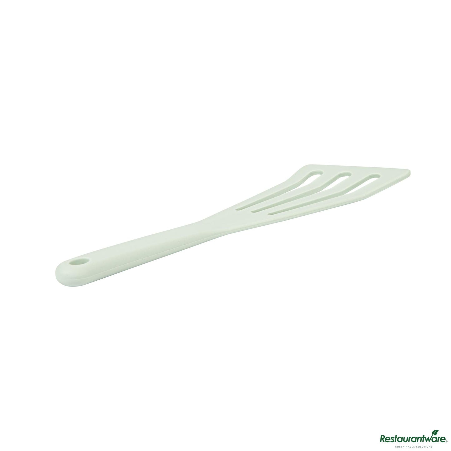 Wholesale Restaurantware Teal Silicone High Temperature Slotted Turner / Spatula - 12.3" X 3.5" X 0.5"- Bulk