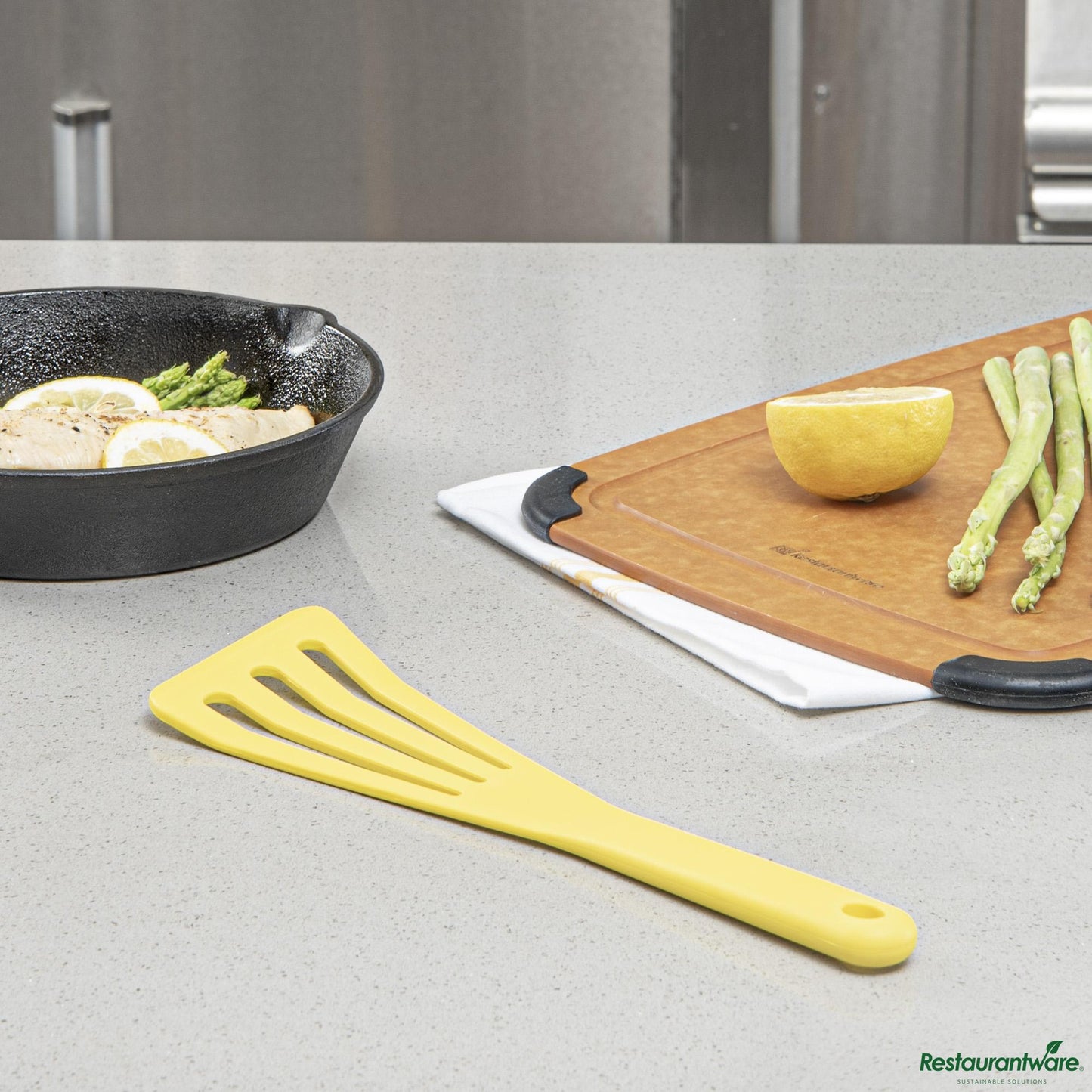 Wholesale Restaurantware Silicone High Temperature Slotted Turner / Spatula 12 1/4" X 3 1/2" X 1/2"- Bulk