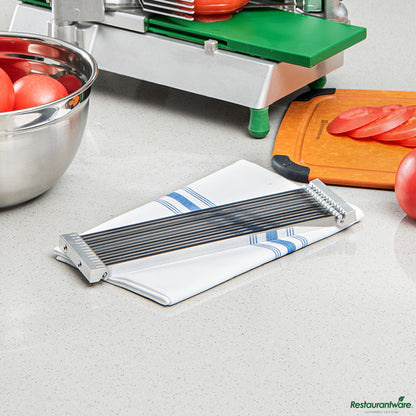 Wholesale Restaurantware Stainless Steel Tomato Slicer 3/16" Blade Assembly - 10" X 3" X 1"- Bulk