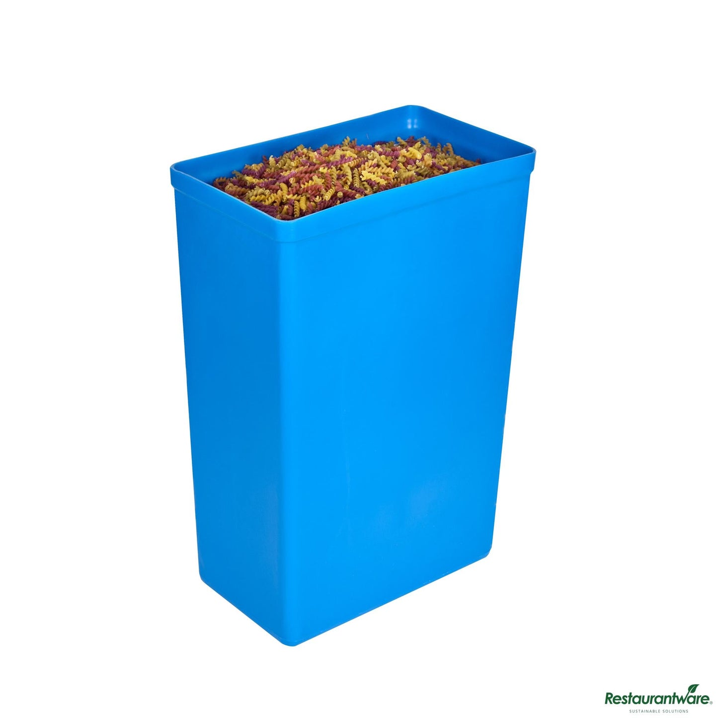Wholesale Restaurantware 10 Gal / 160 Cup Blue Plastic Ingredient Bin - 15.1" X 9.1" X 23.1"- Bulk