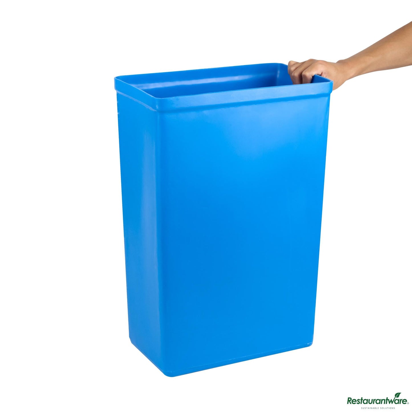 Wholesale Restaurantware 10 Gal / 160 Cup Blue Plastic Ingredient Bin - 15.1" X 9.1" X 23.1"- Bulk