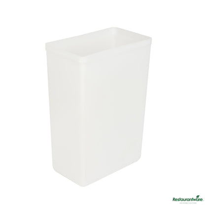 Wholesale Restaurantware 10 Gal / 160 Cup White Plastic Ingredient Bin - 15.1" X 9.1" X 23.1"- Bulk