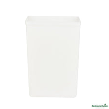 Wholesale Restaurantware 10 Gal / 160 Cup White Plastic Ingredient Bin - 15.1" X 9.1" X 23.1"- Bulk